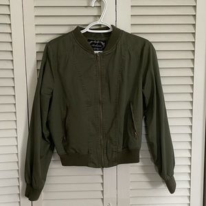 Forever 21 Green Bomber Jacket